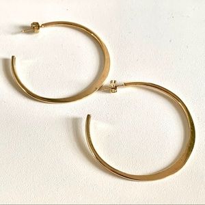 🤎 Vintage Large Gold Hoop Earrings 🤎